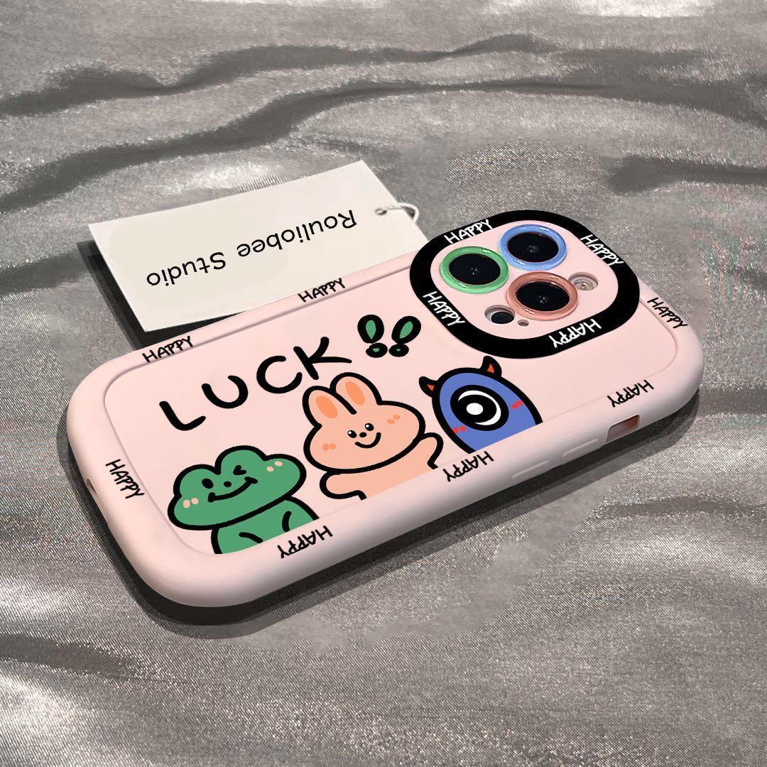 

Ins Style Big-eyed Guy for Apple 16/14/15promax Mobile Phone Case for IPhone12/11 Puff Case Xs/xr Soft For Apple se3