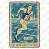 Run Race Poster Metal Plate Runner Run With Your Heart Running Shoes Metal Tin Signs Retro Wall Decor Club Gym Living Room Home