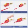 100cm Flexible Silicone Test Cables 4mm Safety Banana Plugs V0 Flame Retardant Suitable For Electrical Testing Equipment