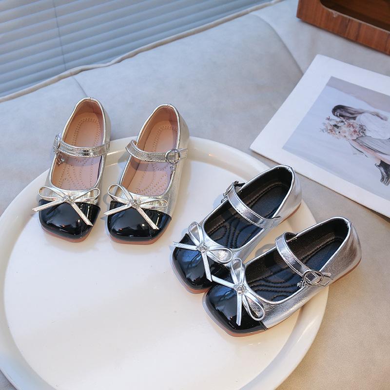 Girls Mary Jane small leather shoes women's 2025 new spring and autumn children's small fragrant wind single shoes color matching fashion princ