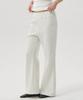 Aheule Lucie Semi Rib Knit Bootcut Banding Pants_White