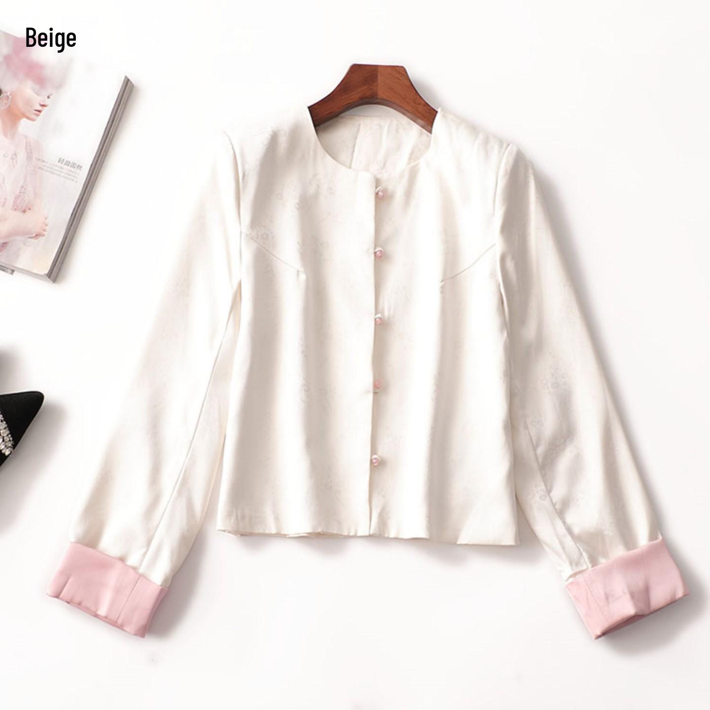 

410321 Spring Long Sleeve Mid-Length Women s Coat - Quality Clearance M бежевий