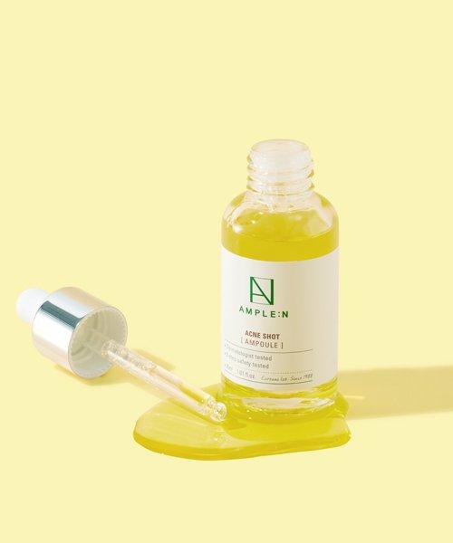 AMPLEN Acne Shot Ampoule 30ml + Acne Shot Cleansing Foam 150ml Duo
