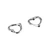 100Pcs 14mm Heart Bead Silver Bead Frame Decoration Charms  Christmas