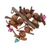 Parrot Chewing String Safe Healthy Hanging Bird Bite Toy with Bell and Hook for Birds Parrots