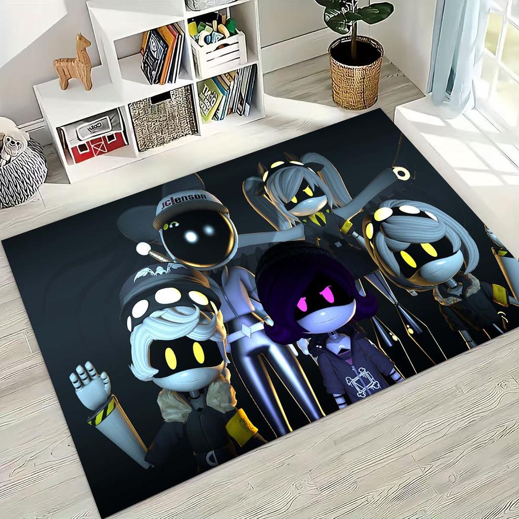 Cartoon Murder Drones Uzi Robot Art Rug for Bedroom Living Room Sofa Home Doormat Decor,Large Kids Play Non-slip Floor Mat