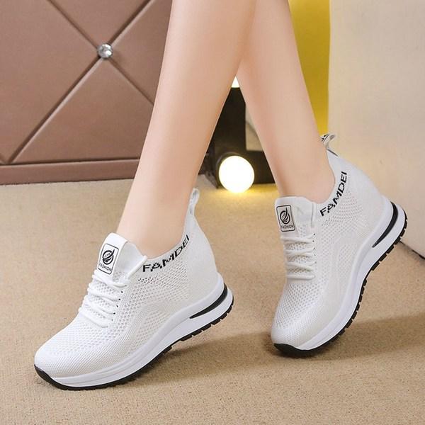 

Женские вязаные кроссовки Elso на высоком каблуке, увеличивающие рост на платформе