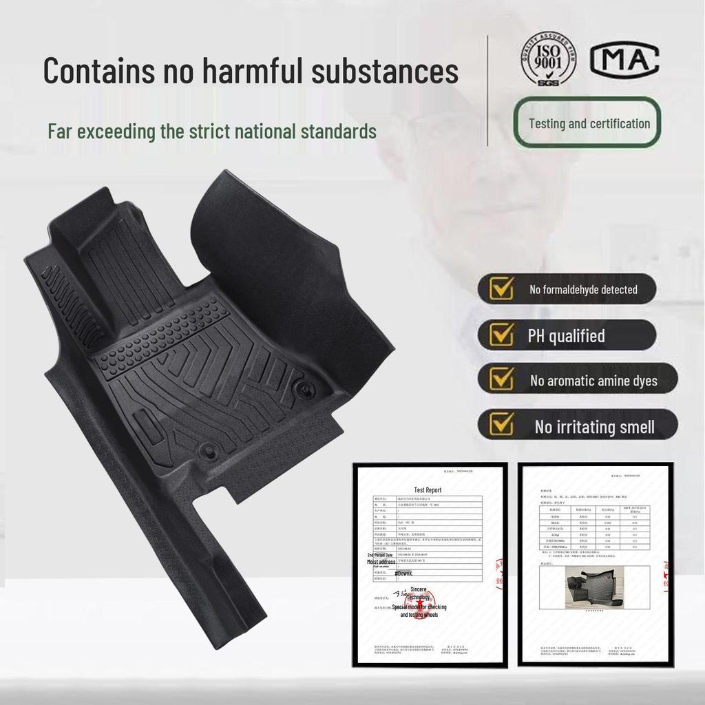 Toyota Prius TPE Car Floor Mats - Full Coverage, Waterproof, Wear-Resistant, Right-Hand Drive Compatible