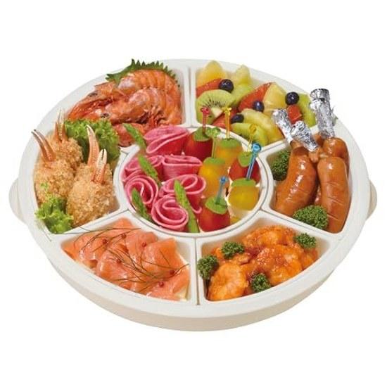 Pearl Metal Tray Plate Container Rotating Appetizer Chirashi Sushi Hand-Rolled Plating Made Japan Kitchen Mate HC-27