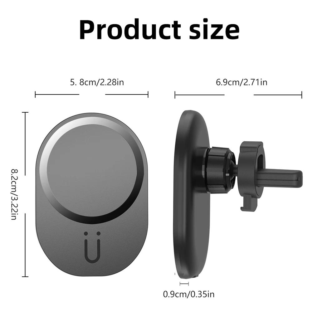 Car Air Vent Phone Holder Magnetic Car Wireless Charger Stand For Magsafe iPhone 16 15 14 13 12 Pro Max XR Fast Charging Station