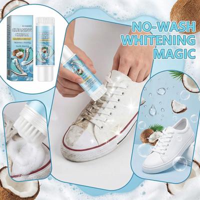 60mlLimpiador de Zapatos Con Cepillo para Zapatos, Espuma Limpiadora de Zapatos, Espuma Limpiadora Para Eliminar Manchas y Suciedad