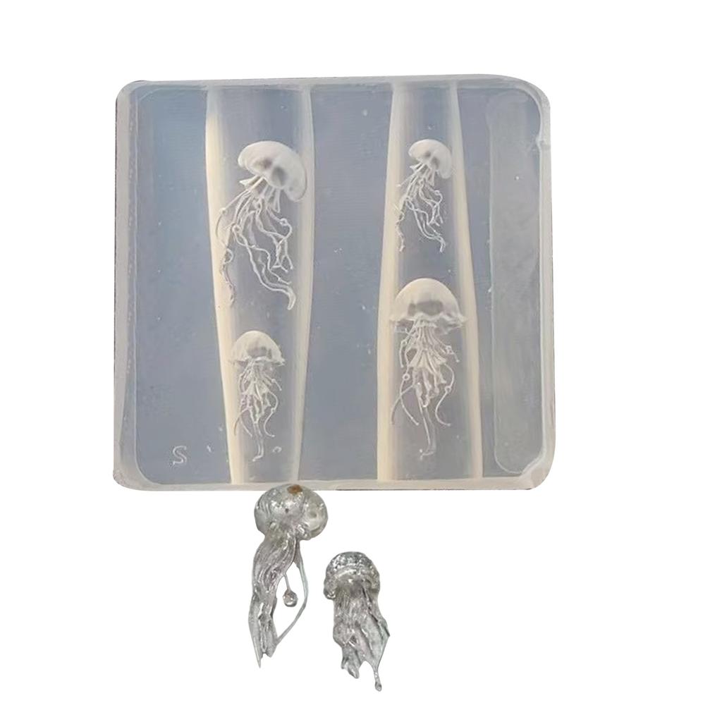 Silikon 3D Nail Art Formen Quallen Nail Art Vorlage Formen Silikon Textur für Kosmetikerinnen und Nail Art Lernende