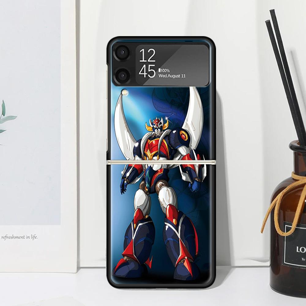 

M-Mazinger Z Anime Phone Case For Samsung Galaxy Z Flip 7 Flip7 Zflip 6 Flip6 5 Flip5 4 Flip4 3 Flip3 5G Fundas Black Cover Gala Samsung Z Flip 4