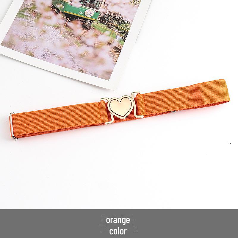 Unisex Adjustable Elastic Braided Canvas Belt with Alloy Buckle