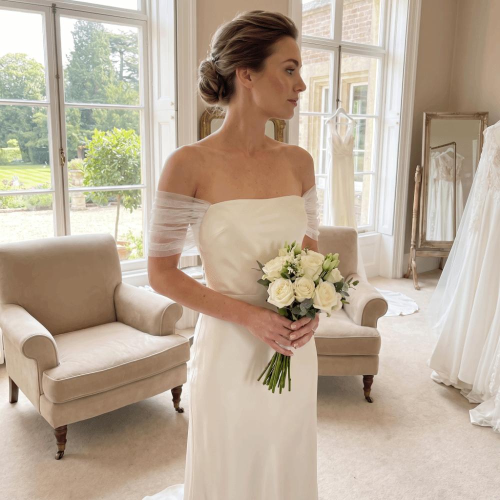 Loose Mesh Off Shoulder Sleeves Polyester Bridal Wedding Arm Covers Formal