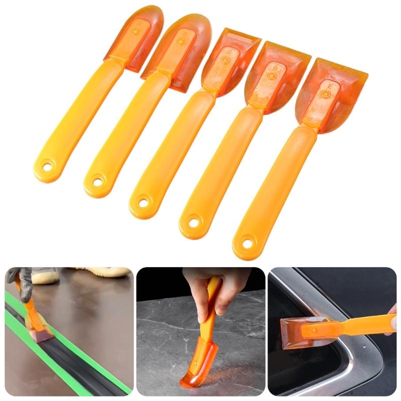 5Pcs Grout Removal Tool Rubber Squeegee Scrapers For Ceramics Wall Joint Cleaning and Multiple Surfaces Finishing