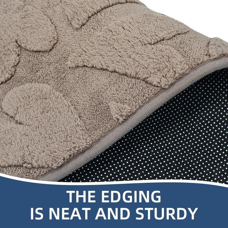 Toilet Absorbent Carpet Toilet Floor Mat Bathroom Three-Piece Set Floor Mat U-Shaped Toilet Mat Non-Slip Mat