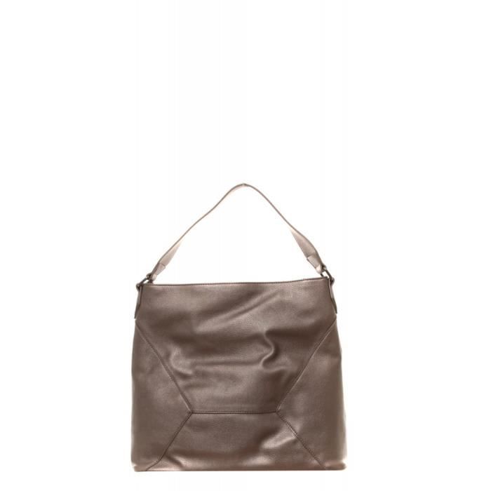 Sac Bandoulière - Thierry Mugler - Follie 1 - Taupe - Synthétique - Femme