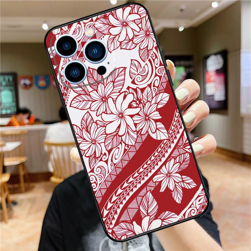 Maori Polynesian Samoan Tribal Case For iPhone 17 16 15 13 12 11 14 Pro Max Mini Plus 16e 17 Air Bumper Cover Accessories
