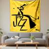 Madrid Jazz Festival Tapestry Wall Hanging, International Music Poster, Wall Decor for Bedroom Living Room Dorm