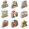 Acrylic Double Sided Xmas Theme Diamond Painting Tabletop Paper Towel Holder 5D DIY Diamond Art Paper Towel Storage Rack Decor