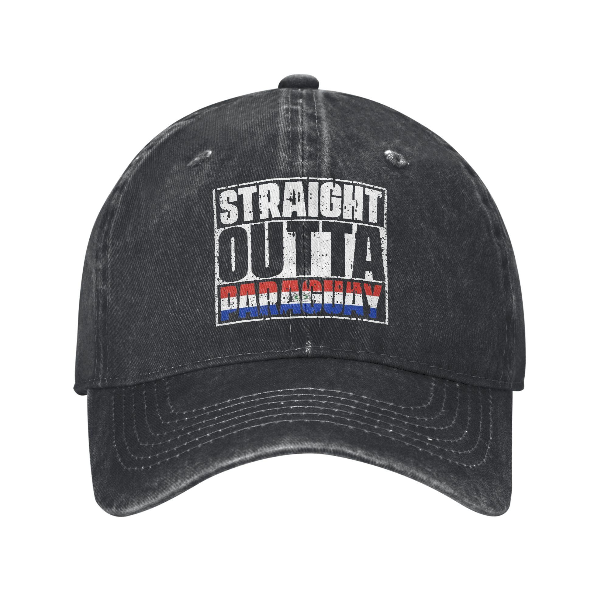 Paraguay Flag Printed Caps For Unisex Cotton Trucker Hat Daily Wear Baseball Cap Adjustable Adjustable