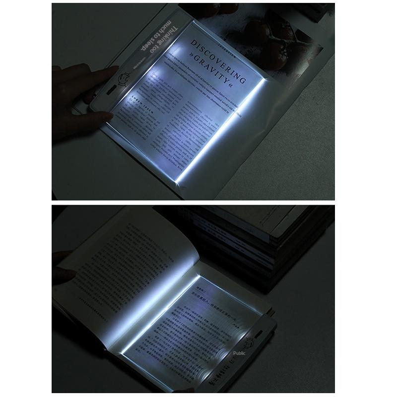 Led Book Light For Reading In Bed,Flat Panel Eye-Caring Bookmark Light,Portable Reading Lamp,Mini Night Light,Car,Travel,Gifts