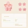 5Pcs/Set Flowers Cookies Mold Cherry Blossom Pink Biscuit Fondant Mold Cookies Flower Shape Press Flower Baking Cutters