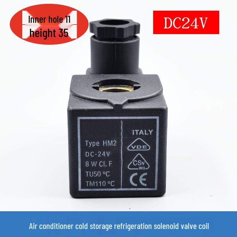 HM2 Castel Solenoid Valve Coil, Cold Storage AC Unit Control Valve, AC220V/DC24V