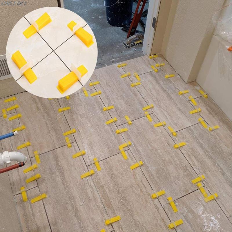 100PCS 1mm Tile Leveling System Clips PE Material Spacers for Ceramic Wall Tile Leveling Construction Tools