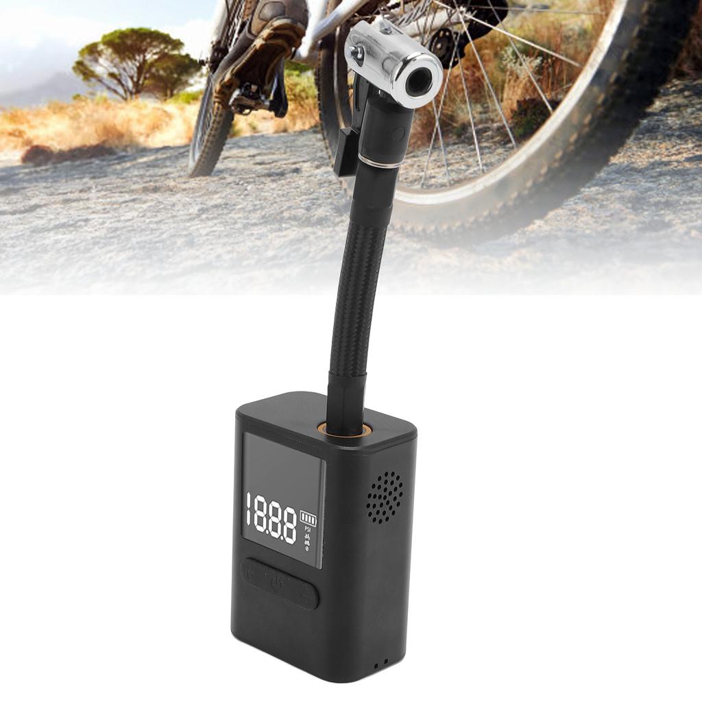 Portable Cycle Tire Pump 100PSI 1000mAh Electric Cycle Tire Inflator Air Pump for Cycling