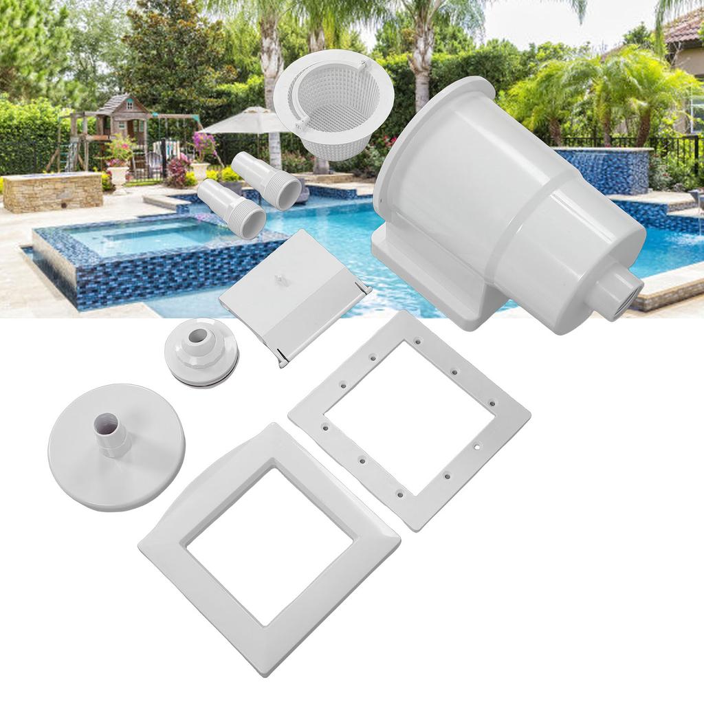 Pool Skimmer, High Efficiency ABS Replacement Skimmer with sy Assembly and Lasting Performance for Ground Pools and Liner Pools