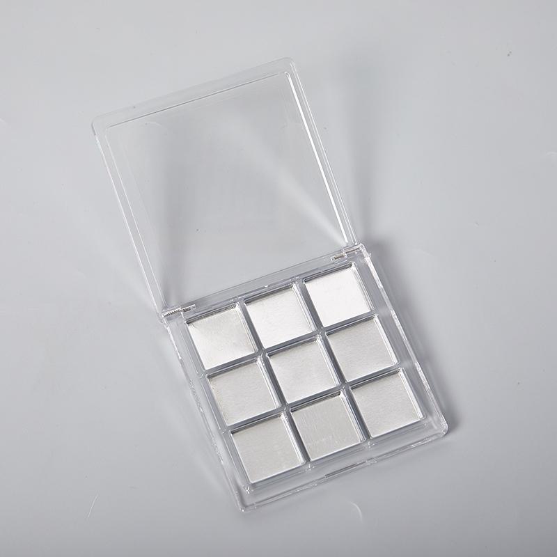 

9 сеток Пустая палитра теней для век Блюдо для хранения макияжа глаз Diy Инструмент для теней для век No Aluminum Plate