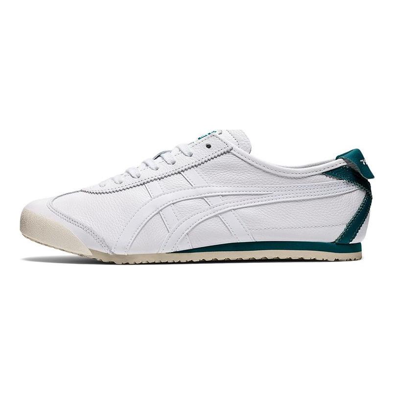 ONITSUKA TIGER Mexico 66 Synthetic Leather Casual Low-Top Lifestyle Shoes Unisex Sneaker White Green 1183B781-102