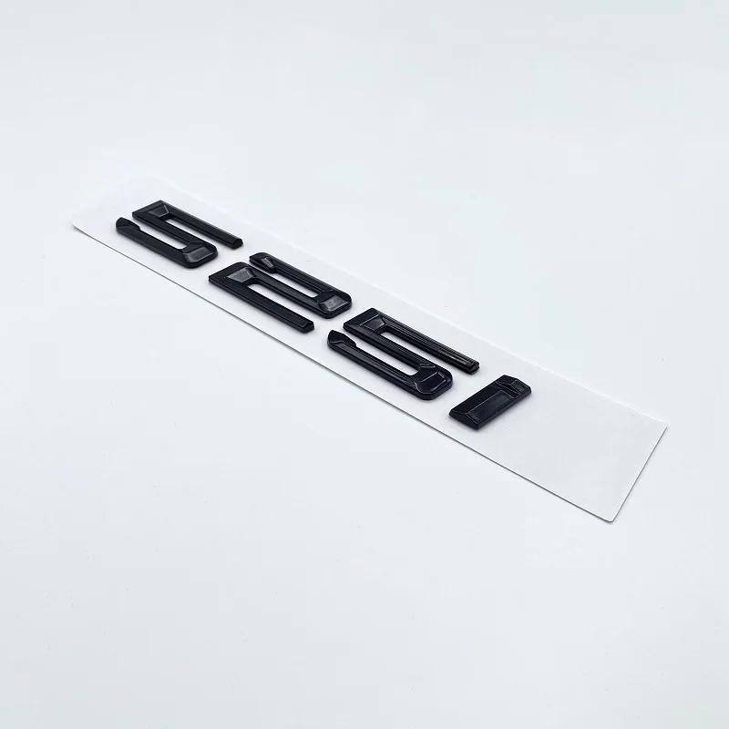 Glossy Black Letter 520i 523i 525i 528i 530i 535i 540i Emblem For BMW 5 Series E60 E61 F10 F11 G30 Car Trunk Logo Sticker PS9