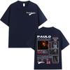 Rapper Paulo Londra Homerun Album Tshirts Unisexs Women Fashion Hip Hop Oversized T Shirt Casual 100 Cotton Short Sleeve Tshirt