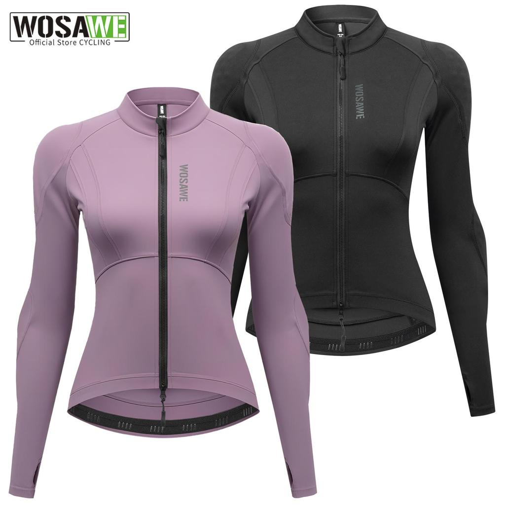 Wosawe Damen CE-zertifizierte Fahrerbekleidung, winddichter Rückenprotektor, Schulter- und Ellbogenprotektoren, abnehmbarer weicher Protektor, Motorradjacke