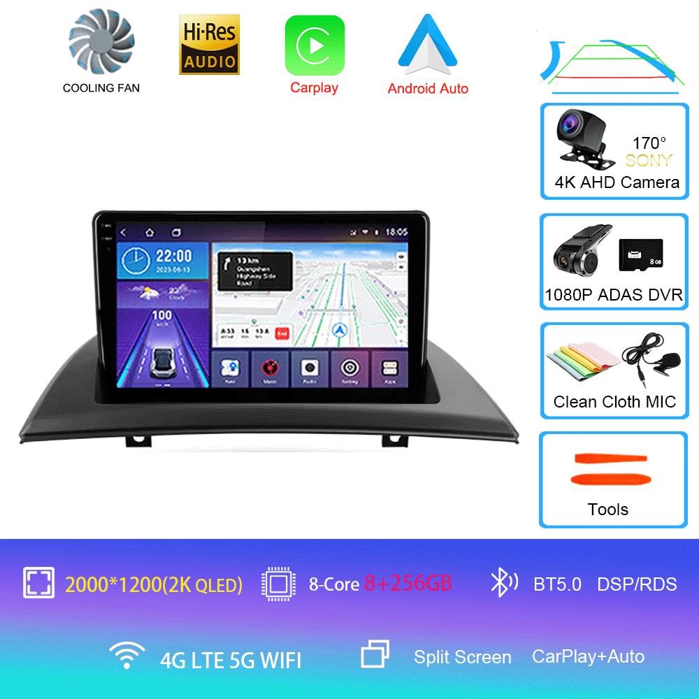 For BMW X3 E83 2004 2005 2006 2007 2008 - 2012 Car Radio Android 14 Navigation GPS Multimedia Player Stereo wifi+4G Carplay BT