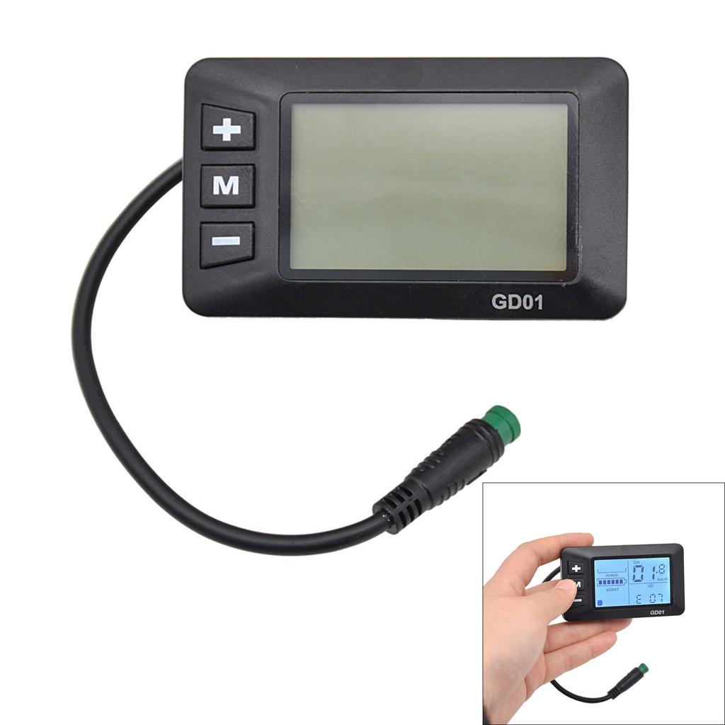 Electric Bike Modification Electric Display for 22.2mm Handlebar Control Panel 5Pin Plug Scooter Speedometer Odometers