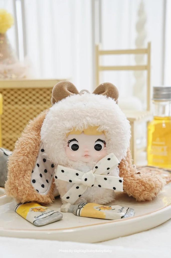[TRRCEPOS] Nommi Sweetheart Bunny Blind Box (1 stk), Lovebu Plysjleke, Autentisk  Myk Kaninøre Nøkkelring & Blind Box  8 Typer + 2 Tilfeldige Hemmelige