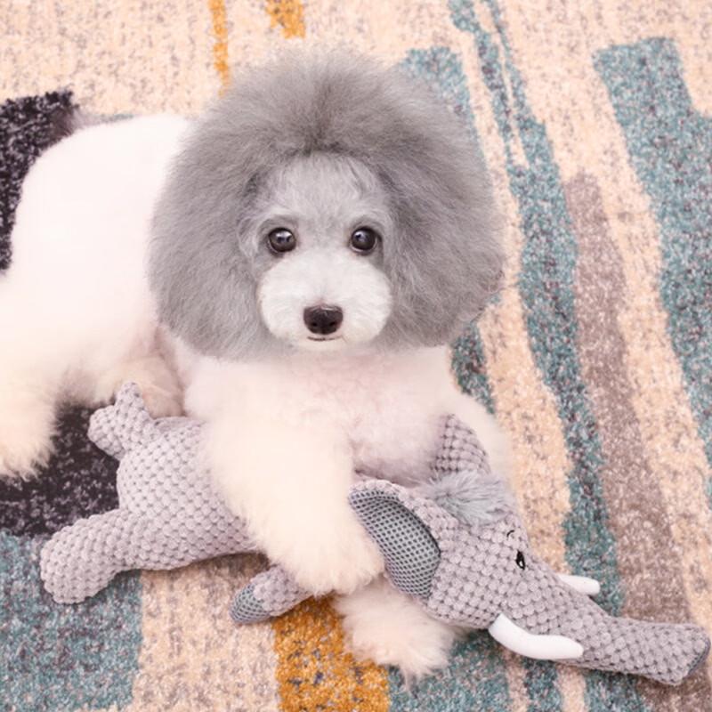 HOOPET Squeaky Plush Elephant Dog Toy