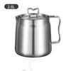 Kitchen 304 Stainless Steel Oil Filter Pot with Tray Large Capacity Lard Tank Residue Strainer Grease Separator Cooking