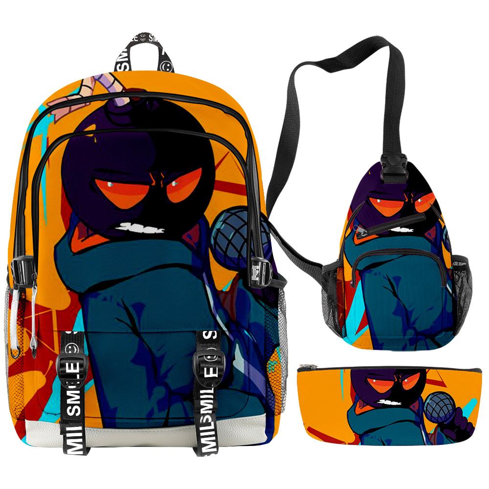 Timeless Distinctive skibidi Toilet Man Laptop Rucksacks pupil Schoolbags 3D Pattern Oxford Water-resistant Boys/Girls Laptop Backpacks