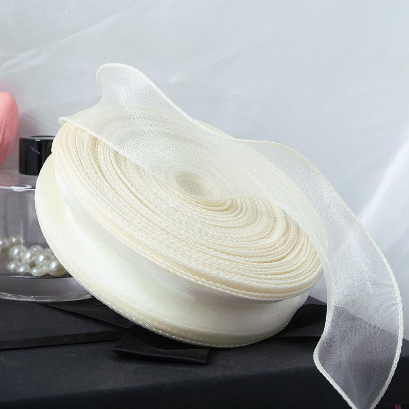 Curled Fish Tail Yarn Ribbon - 50 Yards Wavy Edge for Cake & Flower Decoration