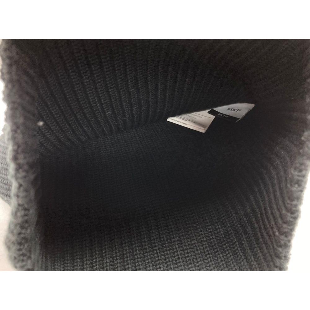 Used Double Taps WTAPS 24SS BEANIE 01 / CTPL. COOLMAX Knit Hat Cap Black 241MADT-HT01 Hat Men's Hat Knit Cap Logo Black 104H-108
