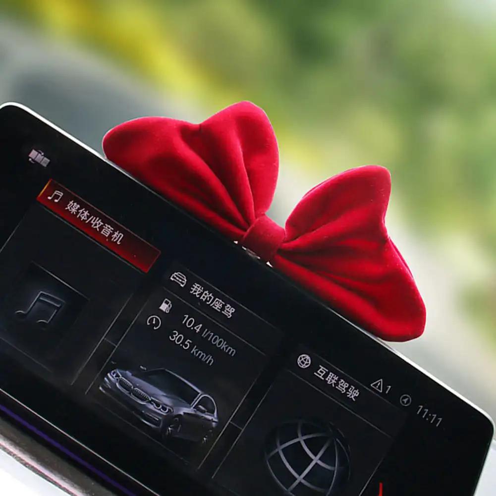 

Украшение салона автомобиля Милое украшение на воздуховод центральной консоли автомобиля Защита плеча Бабочка Автоаксессуары красный