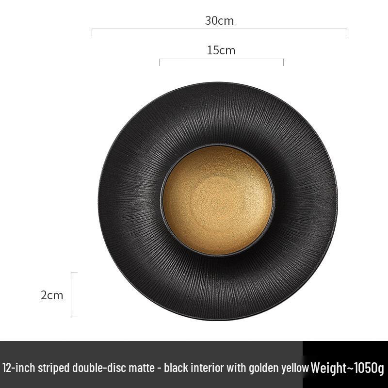 

Zhishi Color Gold Artistic Dumpling Plate