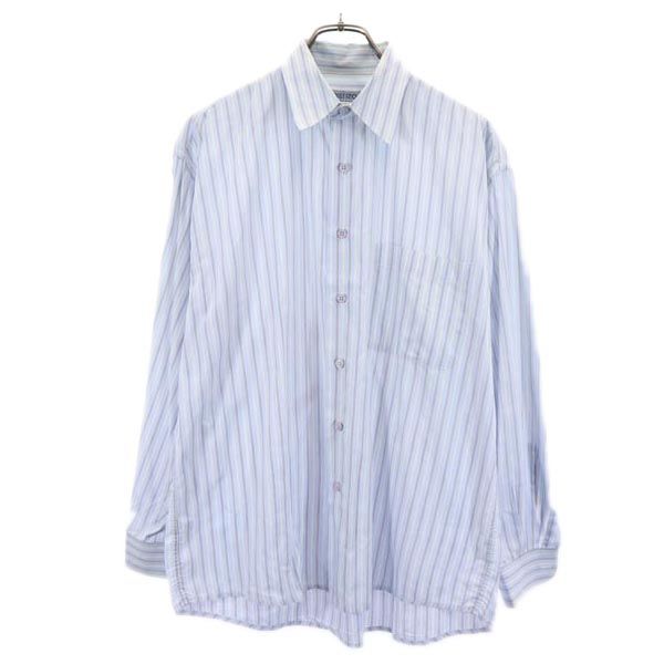 KENZO HOMME Striped Pattern Long Sleeve Shirt 3 Blue Men's Used