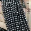 Faceted Black and Red Hematite Beads for DIY Jewelry Making