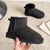 Children's snow boots winter new fur integrated short tube velvet thermal cotton shoes boys winter shoes